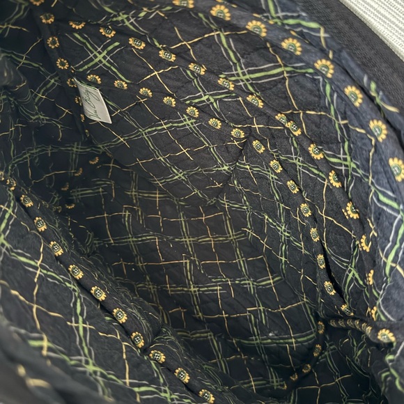 Vera Bradley Black and Yellow Floral Shoulder Bag - Picture 3 of 3